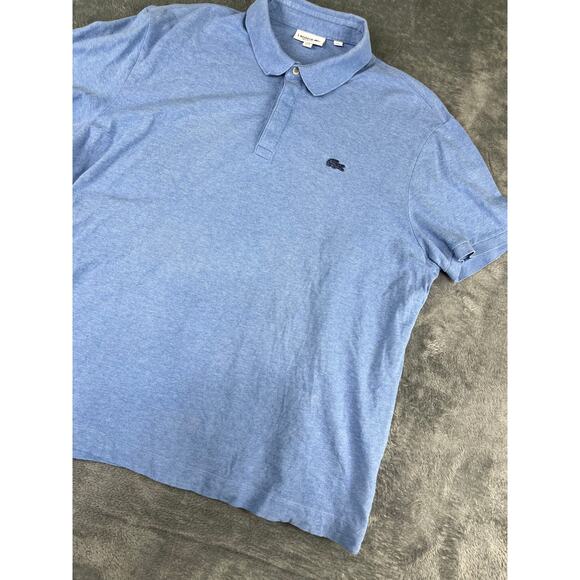 Men’s 3XL Lacoste Large Sky-Blue Piqué Polo Shirt – Excellent Condition - Picture 7 of 10